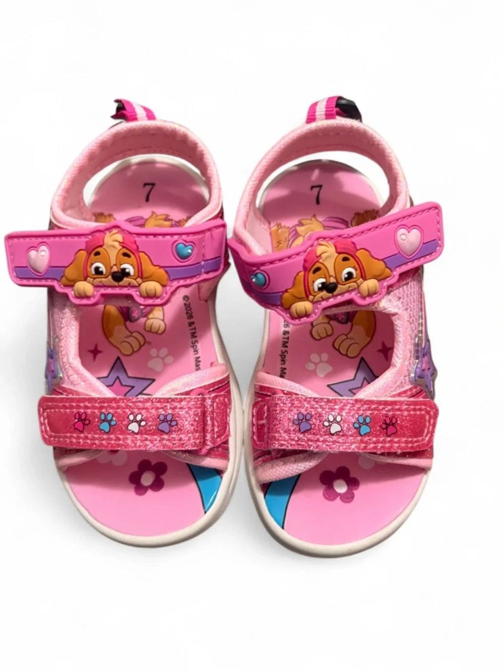 Children's Pink Paw Patrol Light-Up Sandals with Character